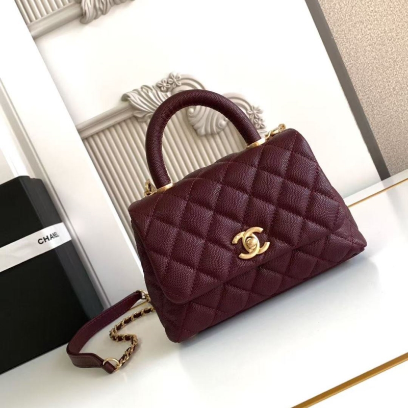 Ch**el top handle bags